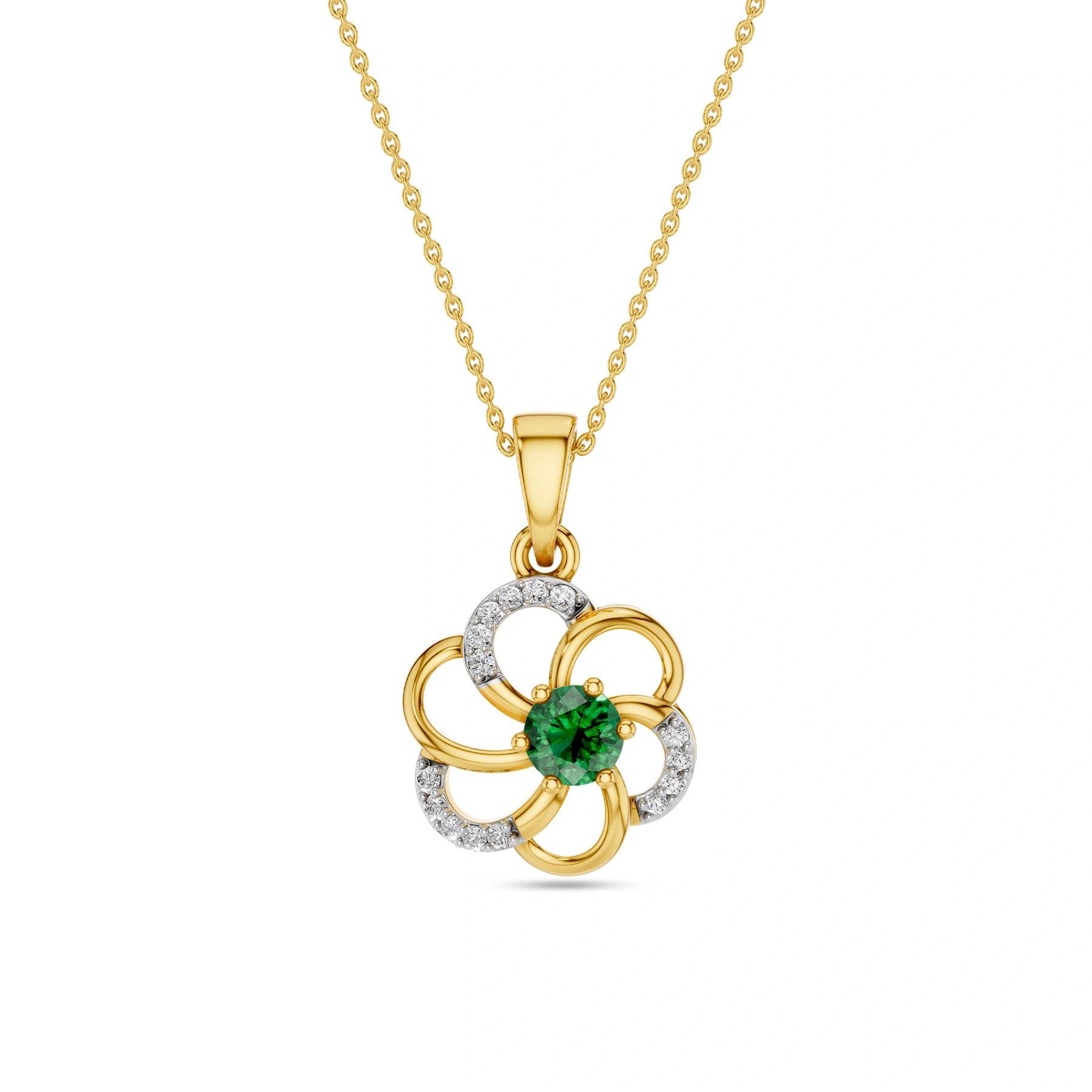 Yellow Gold 14KT Gemstone SI-HI