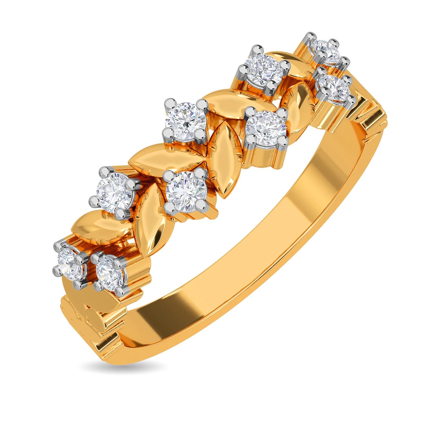 Yellow Gold 14KT Size 7 SI-HI