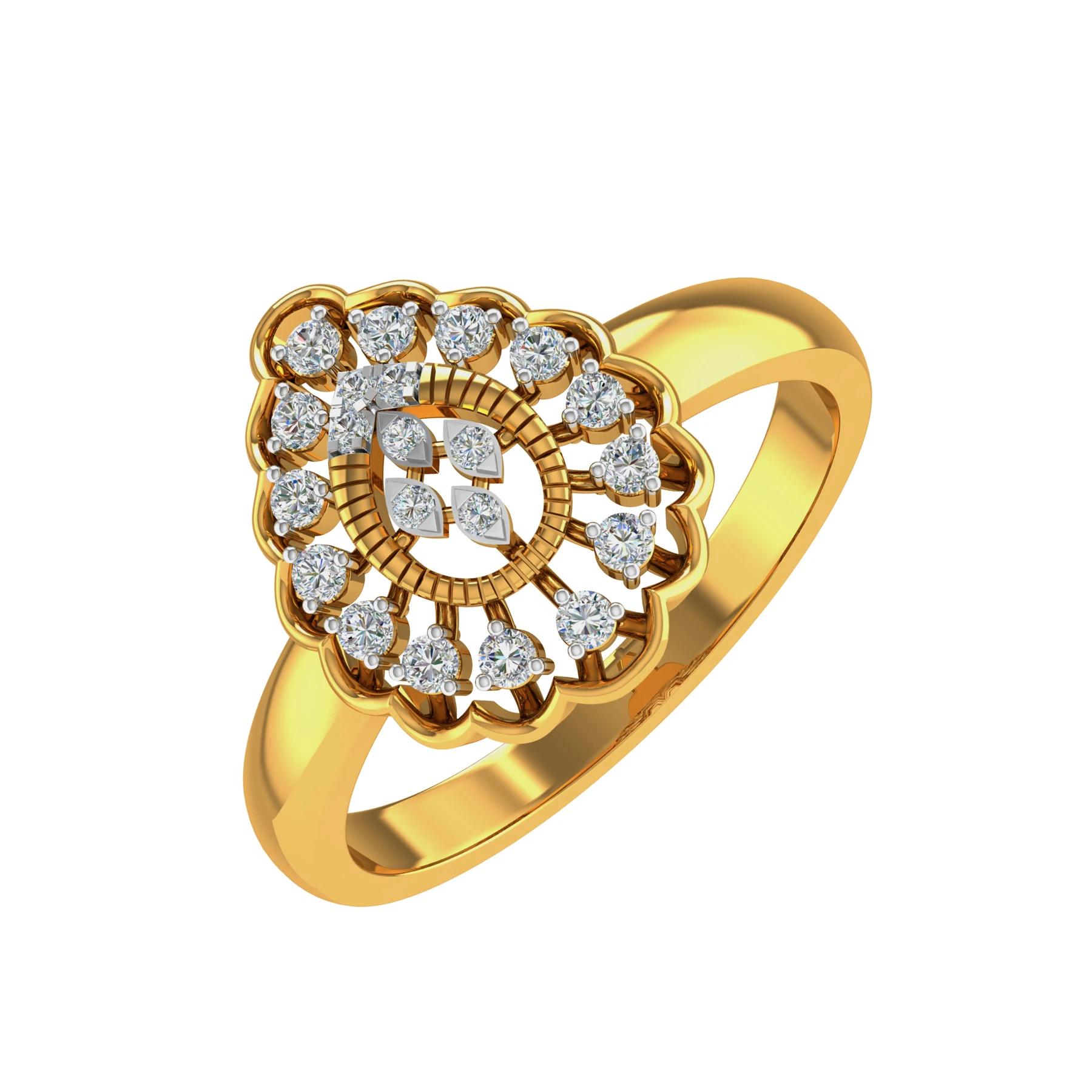 Yellow Gold 14KT Size 7 SI-HI