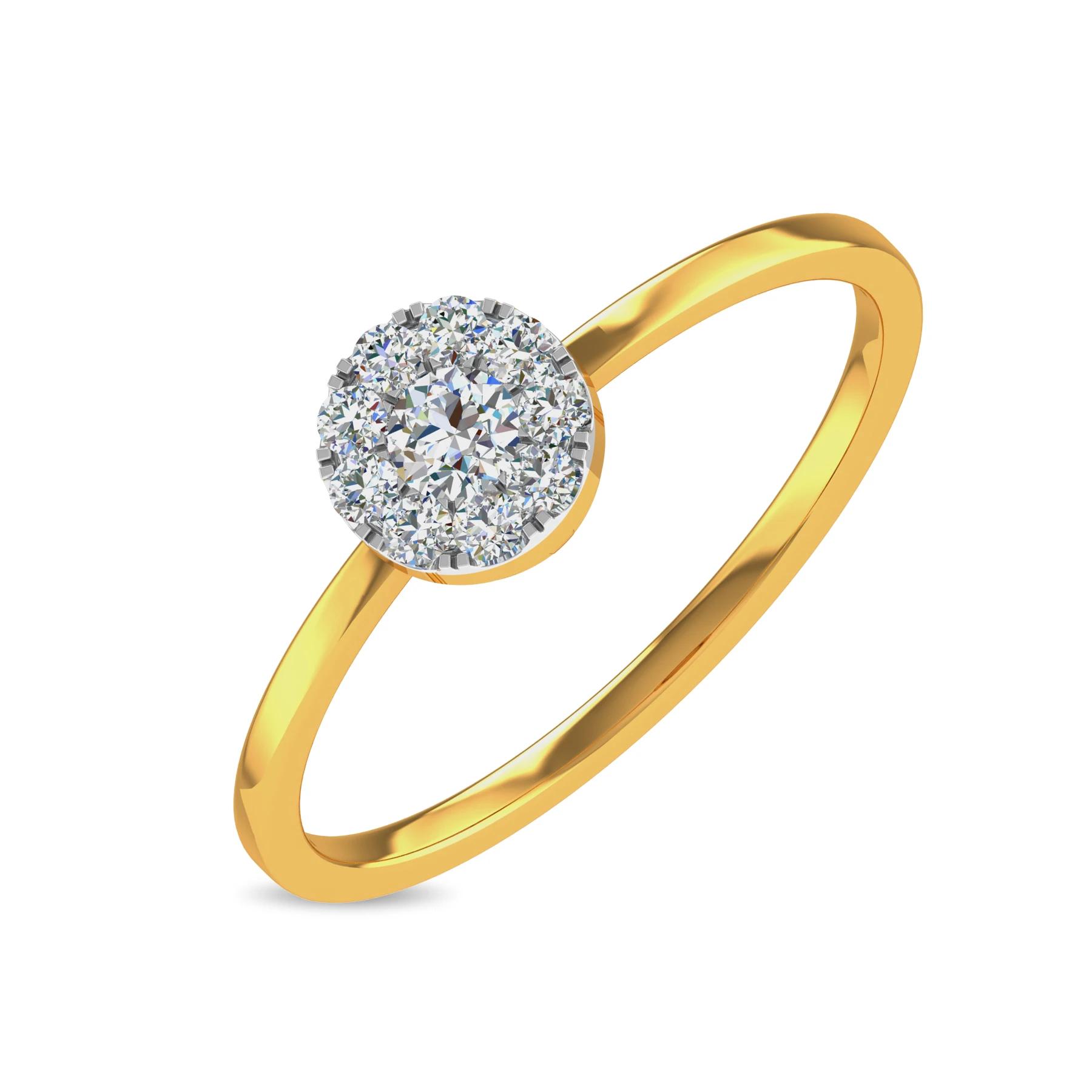 Yellow Gold 14KT Size 7 SI-HI