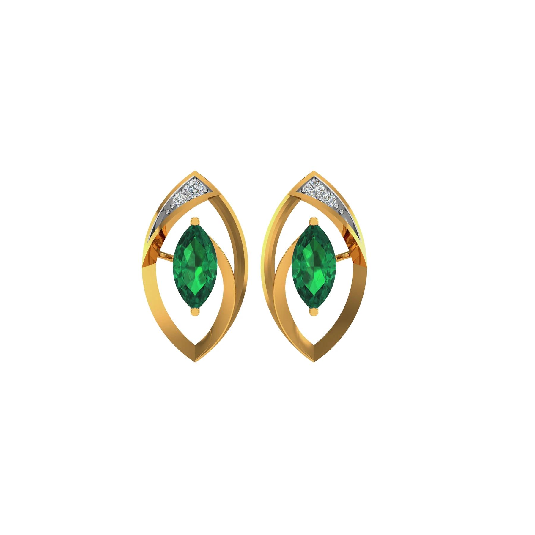 Yellow Gold 14KT SI-HI Gemstone