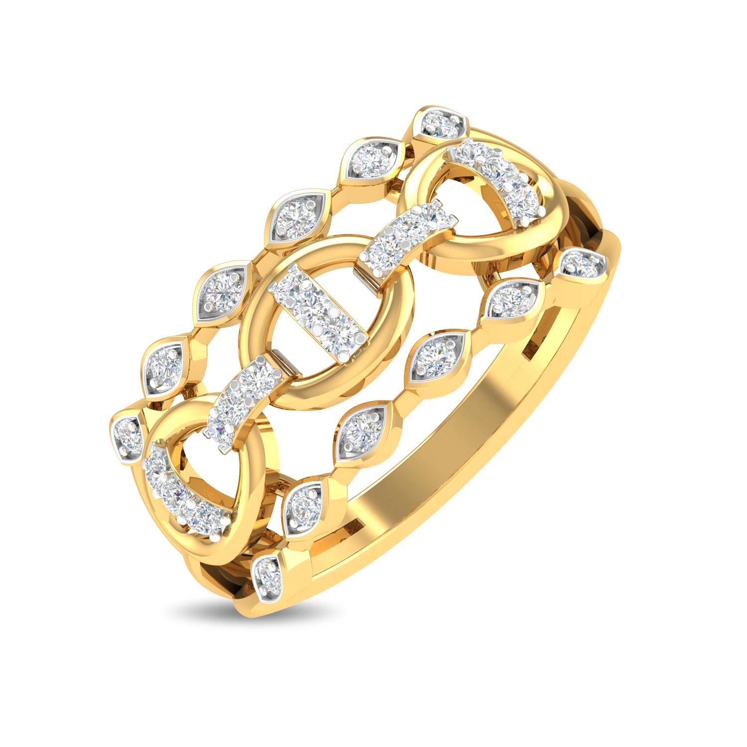 Yellow Gold 14KT Size 7 SI-HI