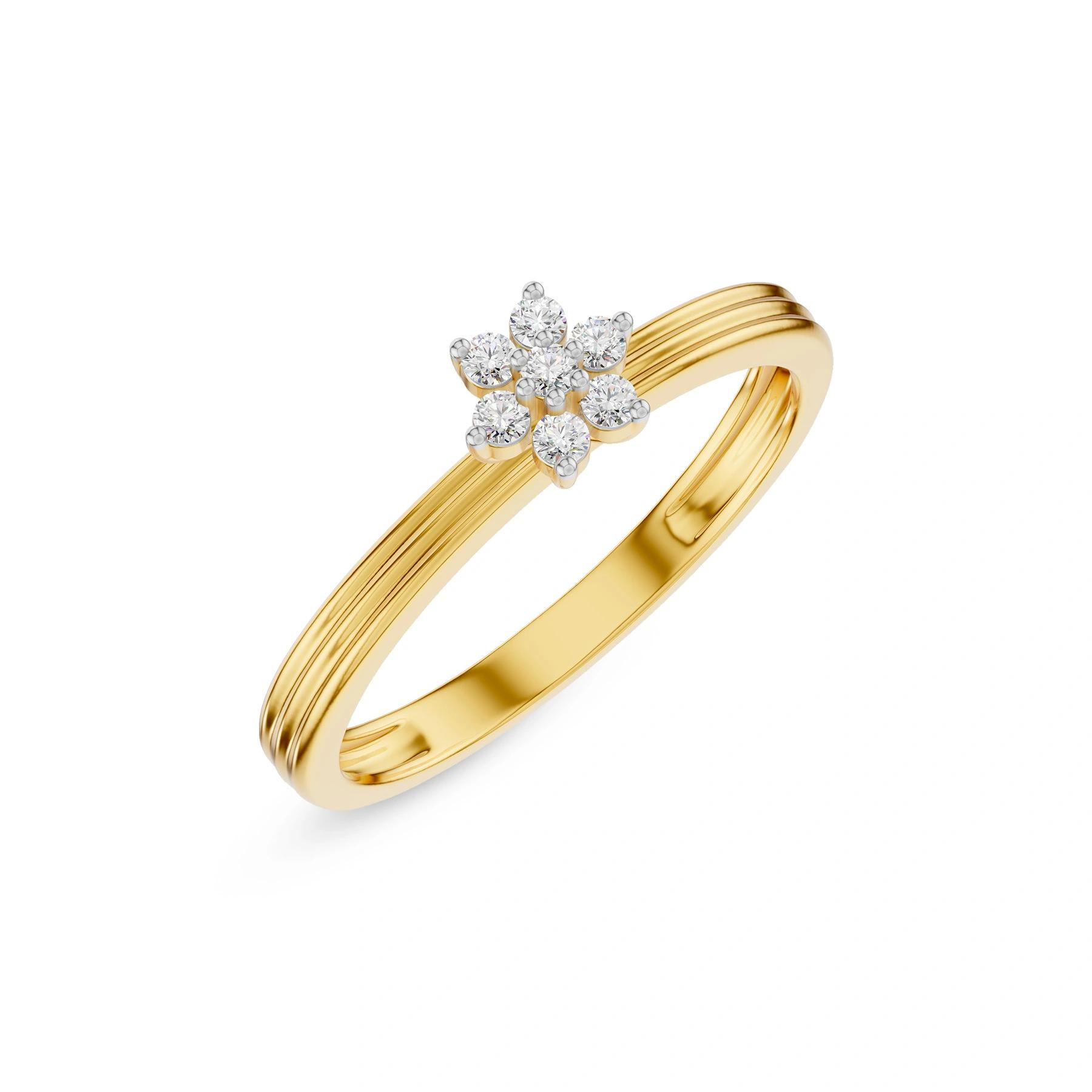 Yellow Gold 14KT Size 7 SI-HI