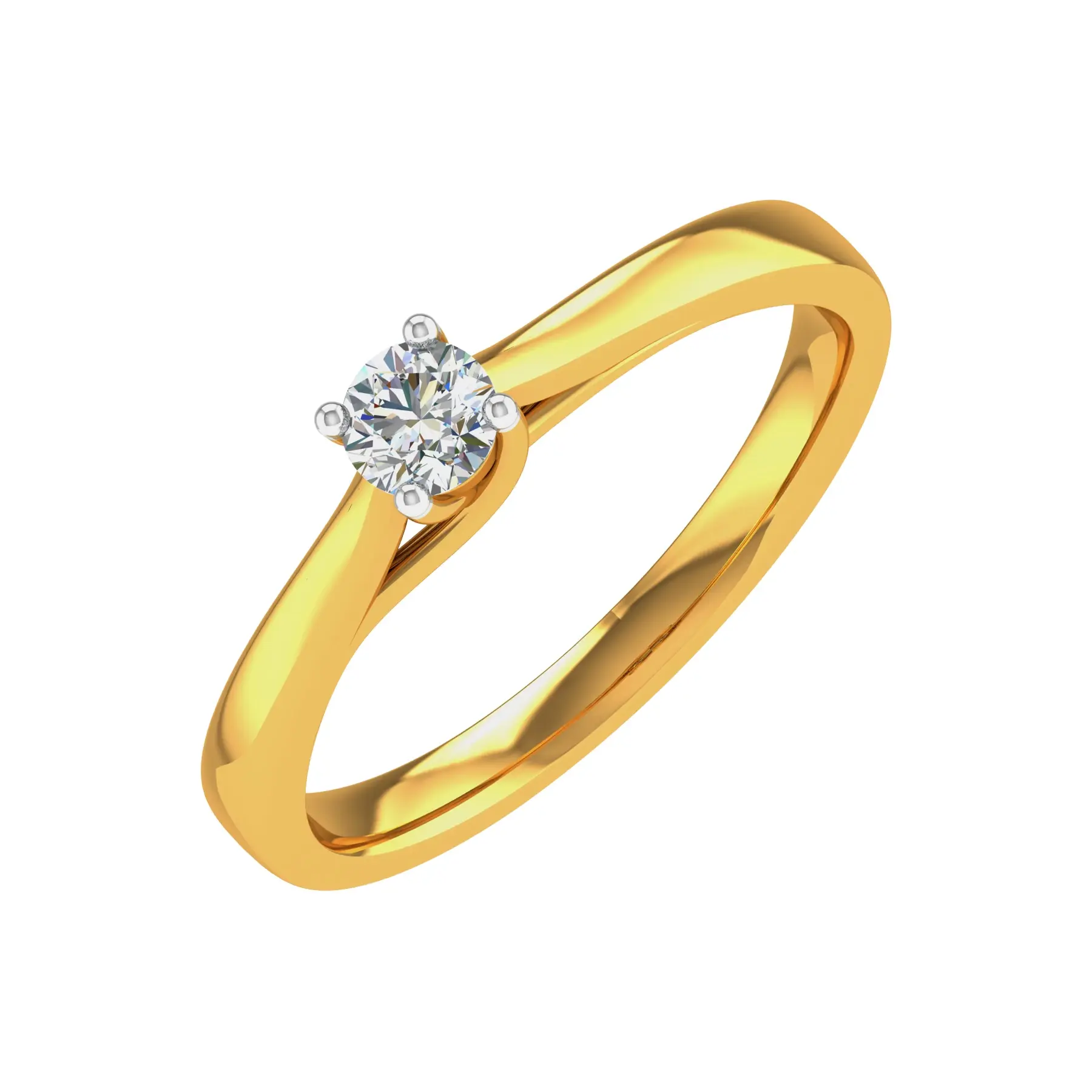 Yellow Gold 14KT Size 7 SI-HI