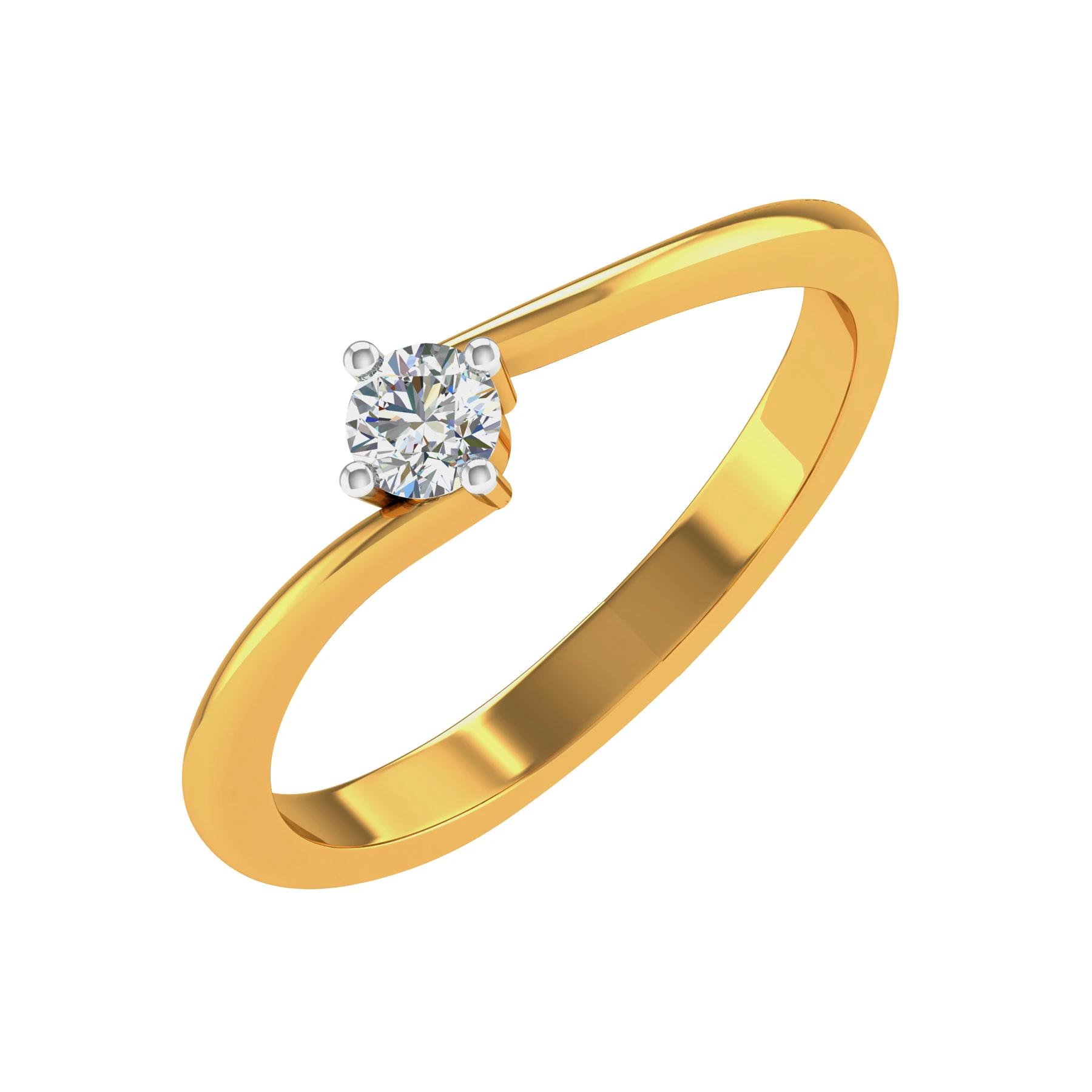 Yellow Gold 14KT Size 7 SI-HI