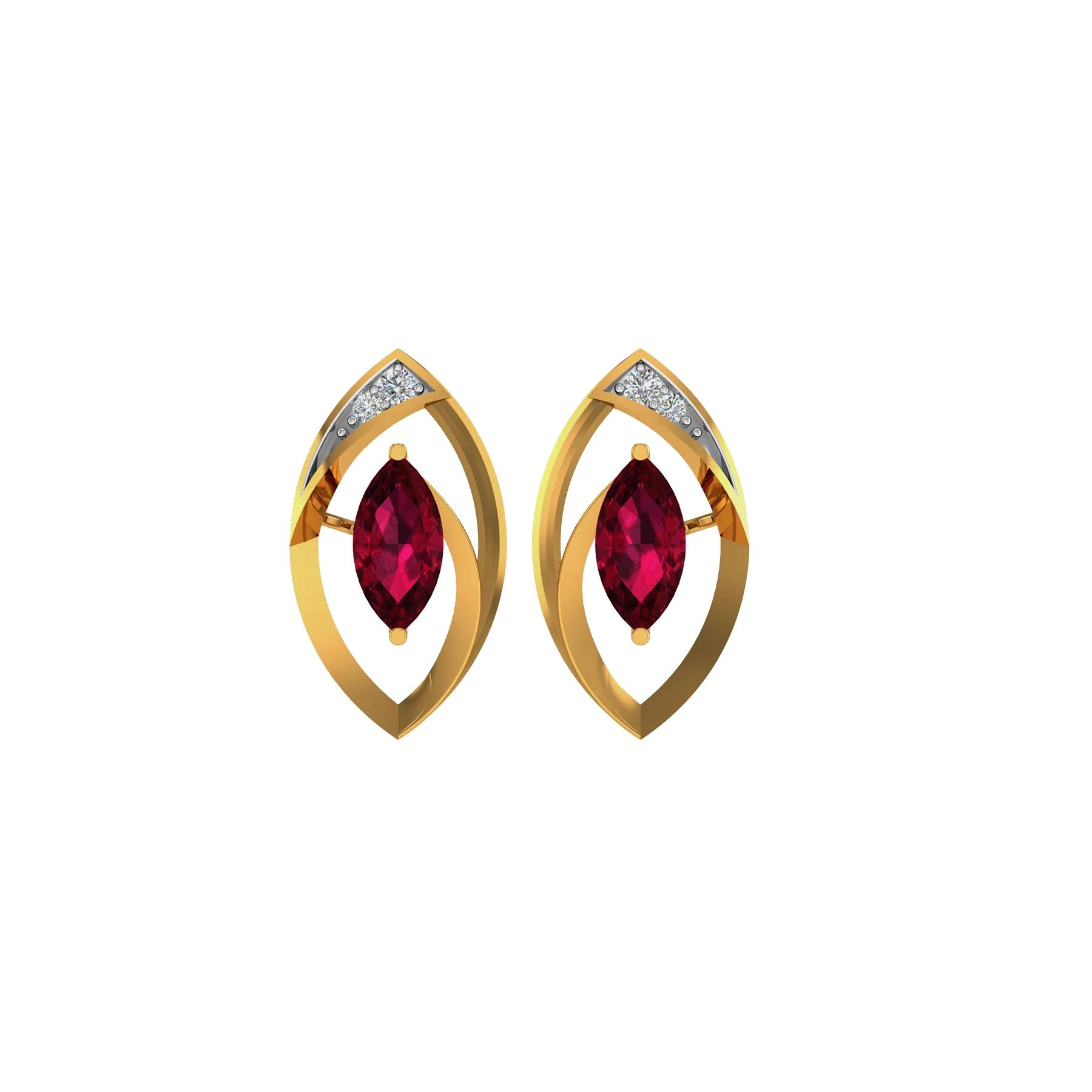 Yellow Gold 14KT SI-HI Gemstone