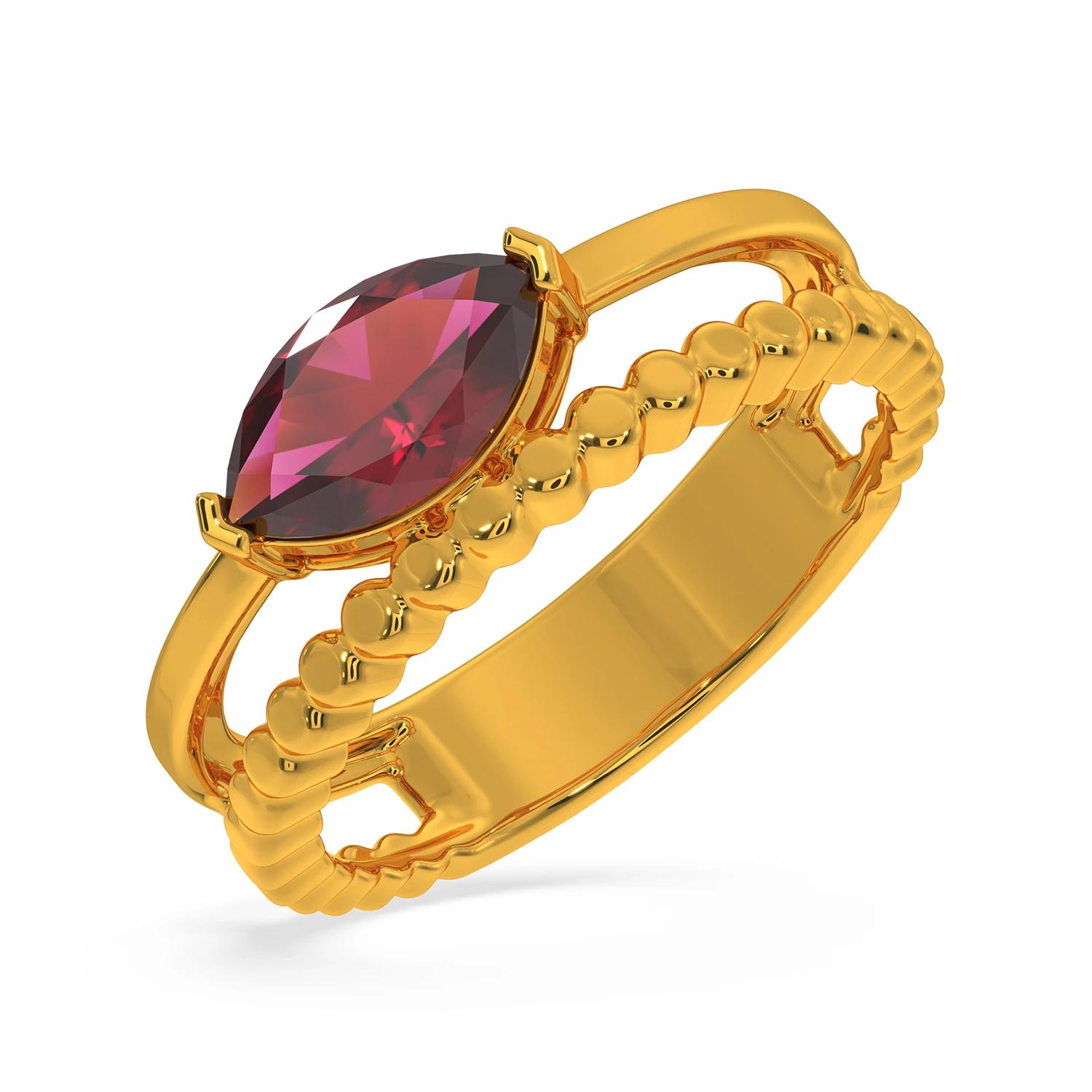 Yellow Gold 14KT Size 7 Gemstone