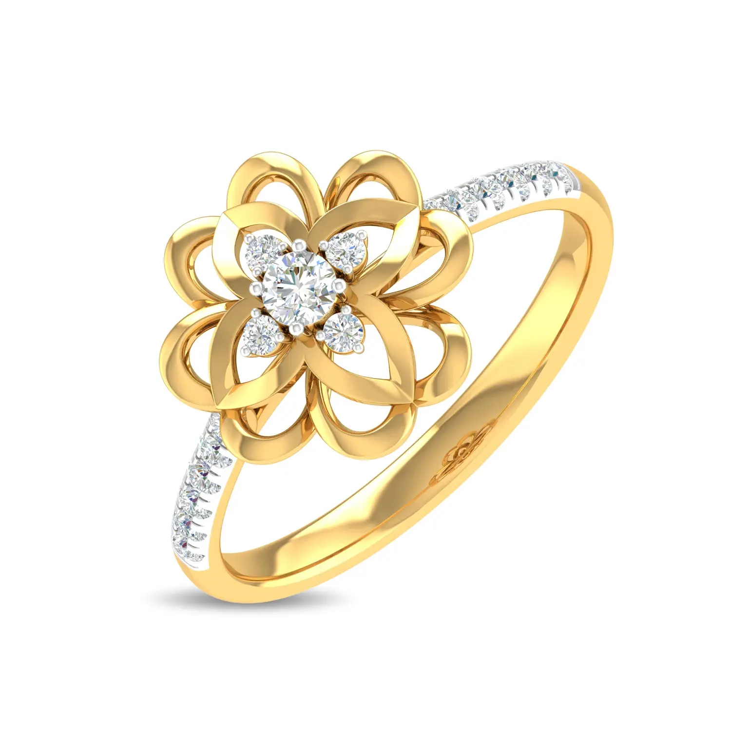 Yellow Gold 14KT Size 7 SI-HI