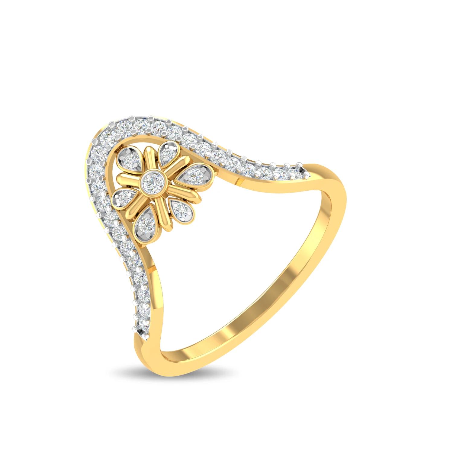 Yellow Gold 14KT Size 7 SI-HI